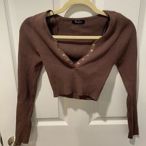 Ribbed crop top